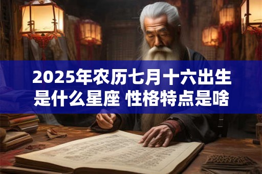 2025年农历七月十六出生是什么星座 性格特点是啥