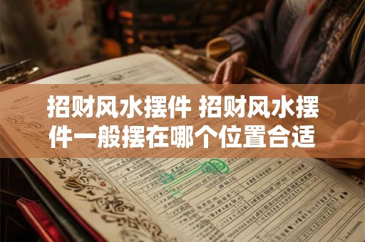 招财风水摆件 招财风水摆件一般摆在哪个位置合适