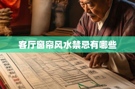 客厅窗帘风水禁忌有哪些