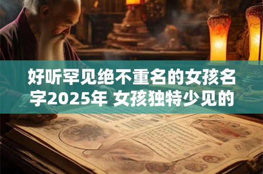 好听罕见绝不重名的女孩名字2025年 女孩独特少见的名字