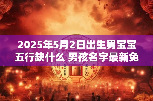 2025年5月2日出生男宝宝五行缺什么 男孩名字最新免费版