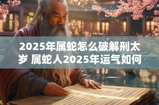 2025年属蛇怎么破解刑太岁 属蛇人2025年运气如何