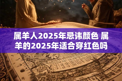 属羊人2025年忌讳颜色 属羊的2025年适合穿红色吗