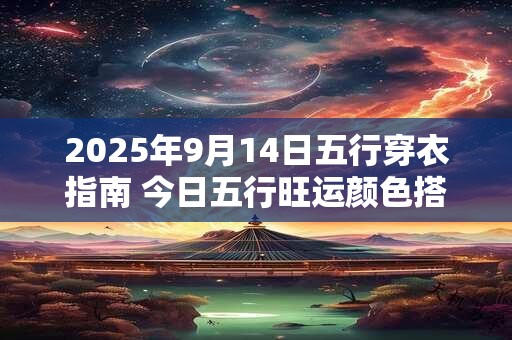 2025年9月14日五行穿衣指南 今日五行旺运颜色搭配