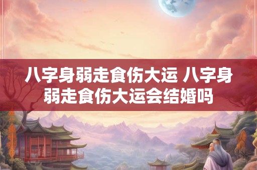 八字身弱走食伤大运 八字身弱走食伤大运会结婚吗