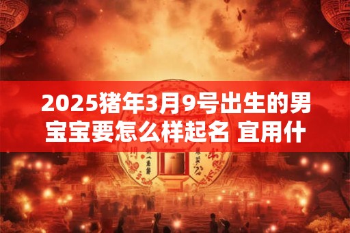 2025猪年3月9号出生的男宝宝要怎么样起名 宜用什么字