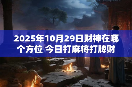 2025年10月29日财神在哪个方位 今日打麻将打牌财神方位！