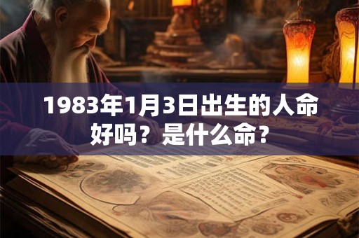 1983年1月3日出生的人命好吗？是什么命？