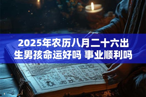 2025年农历八月二十六出生男孩命运好吗 事业顺利吗
