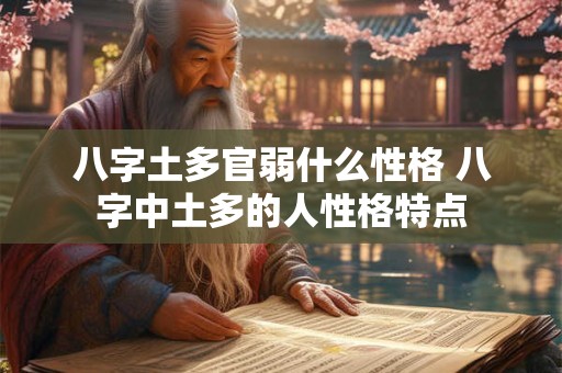 八字土多官弱什么性格 八字中土多的人性格特点