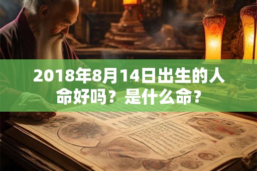 2018年8月14日出生的人命好吗？是什么命？
