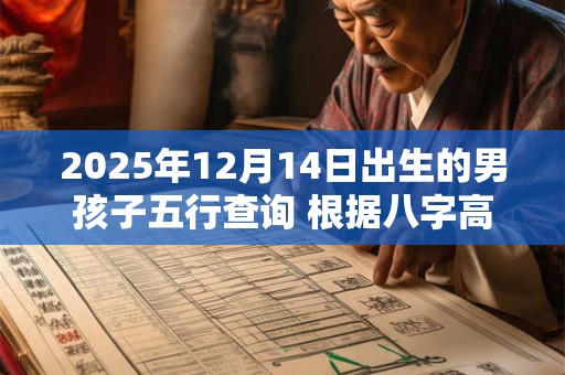 2025年12月14日出生的男孩子五行查询 根据八字高分起名