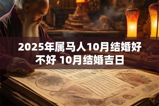2025年属马人10月结婚好不好 10月结婚吉日