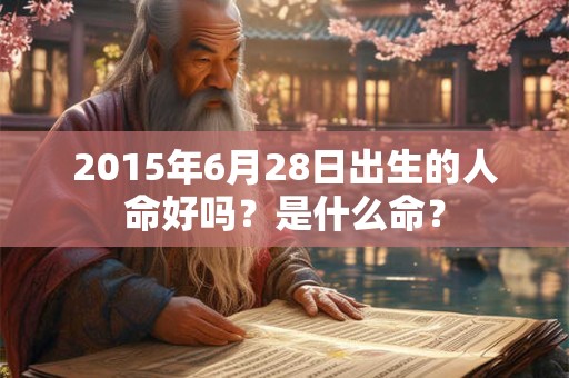 2015年6月28日出生的人命好吗？是什么命？