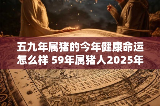五九年属猪的今年健康命运怎么样 59年属猪人2025年身体状况