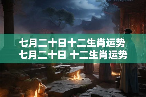 七月二十日十二生肖运势 七月二十日 十二生肖运势大公开！