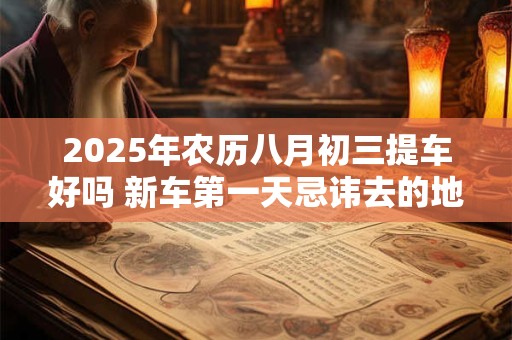 2025年农历八月初三提车好吗 新车第一天忌讳去的地方是哪