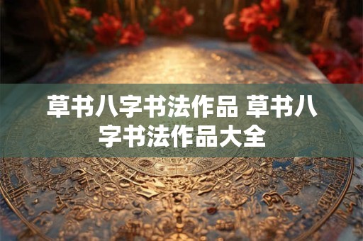 草书八字书法作品 草书八字书法作品大全