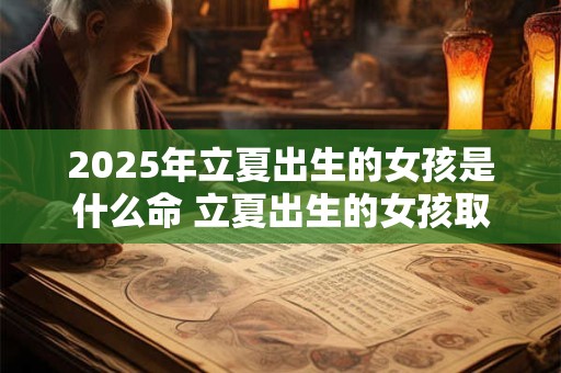 2025年立夏出生的女孩是什么命 立夏出生的女孩取名字