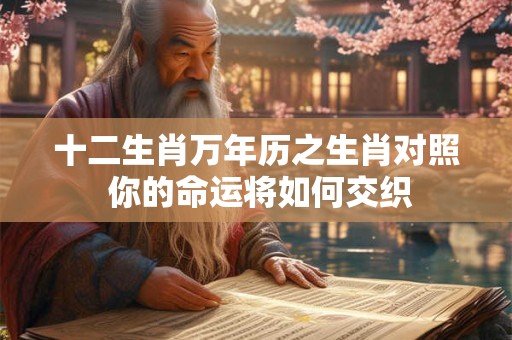 十二生肖万年历之生肖对照 你的命运将如何交织 十二生肖万年历之生肖对照 你的命运将如何交织