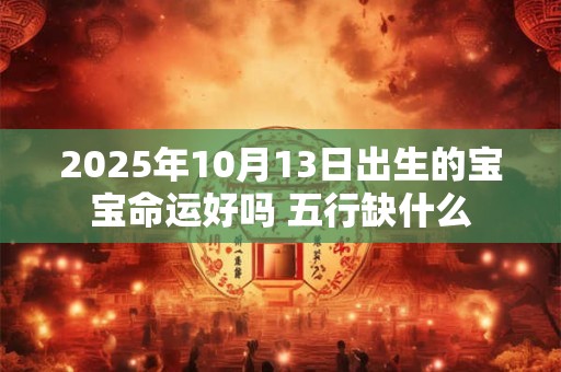 2025年10月13日出生的宝宝命运好吗 五行缺什么