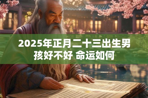 2025年正月二十三出生男孩好不好 命运如何