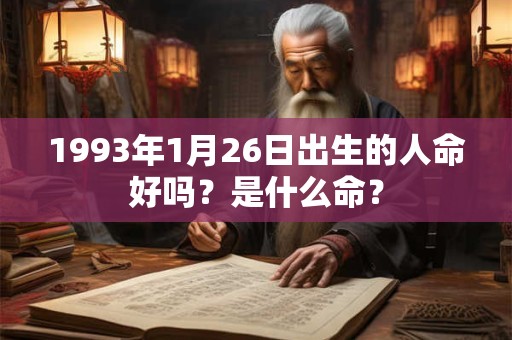 1993年1月26日出生的人命好吗？是什么命？