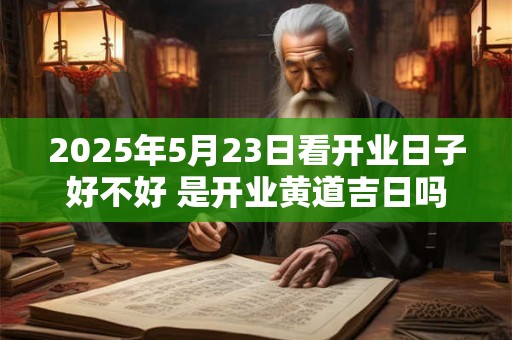2025年5月23日看开业日子好不好 是开业黄道吉日吗