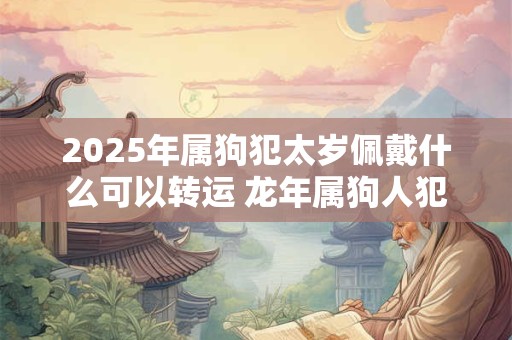 2025年属狗犯太岁佩戴什么可以转运 龙年属狗人犯太岁带什么好