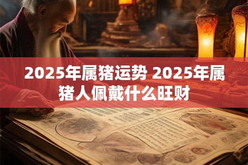 2025年属猪运势 2025年属猪人佩戴什么旺财 2025年属猪运势 2025年属猪人佩戴什么旺财