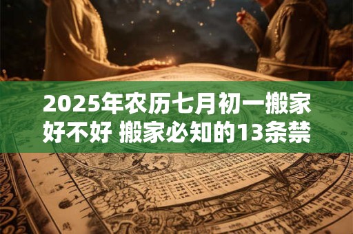2025年农历七月初一搬家好不好 搬家必知的13条禁忌
