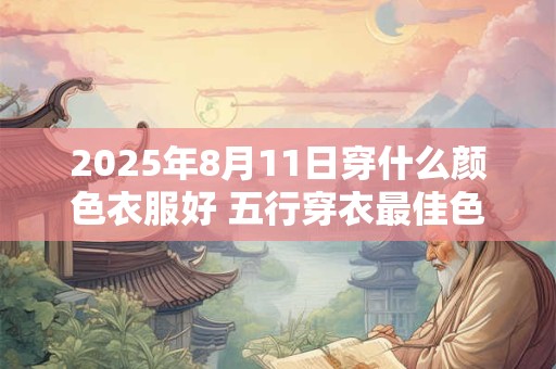 2025年8月11日穿什么颜色衣服好 五行穿衣最佳色