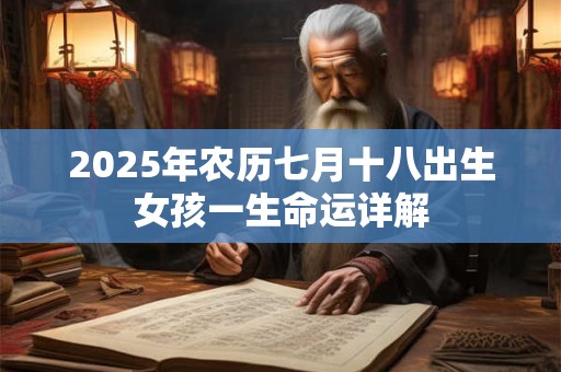 2025年农历七月十八出生女孩一生命运详解