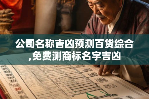 公司名称吉凶预测百货综合,免费测商标名字吉凶
