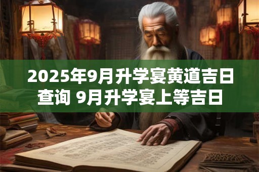 2025年9月升学宴黄道吉日查询 9月升学宴上等吉日
