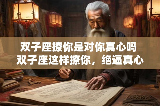双子座撩你是对你真心吗 双子座这样撩你，绝逼真心的