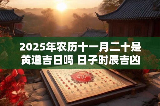 2025年农历十一月二十是黄道吉日吗 日子时辰吉凶