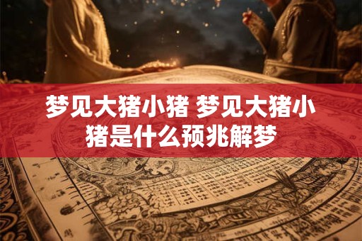 梦见大猪小猪 梦见大猪小猪是什么预兆解梦