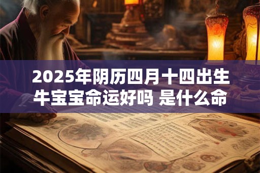 2025年阴历四月十四出生牛宝宝命运好吗 是什么命
