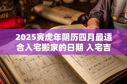 2025寅虎年阴历四月最适合入宅搬家的日期 入宅吉日精选