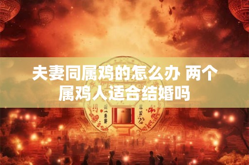 夫妻同属鸡的怎么办 两个属鸡人适合结婚吗