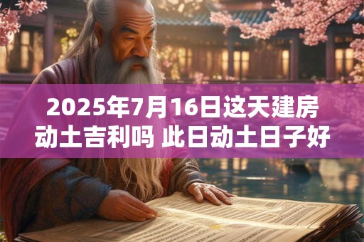 2025年7月16日这天建房动土吉利吗 此日动土日子好吗