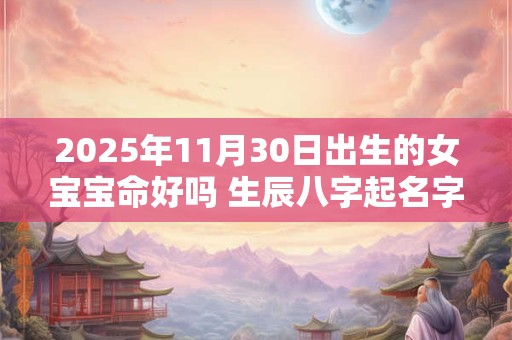 2025年11月30日出生的女宝宝命好吗 生辰八字起名字