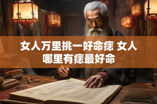 女人万里挑一好命痣 女人哪里有痣最好命