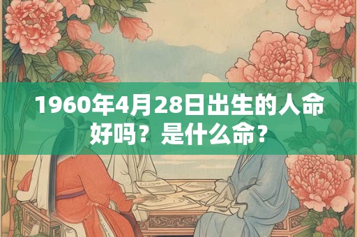 1960年4月28日出生的人命好吗？是什么命？