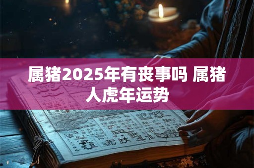 属猪2025年有丧事吗 属猪人虎年运势