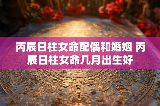 丙辰日柱女命配偶和婚姻 丙辰日柱女命几月出生好