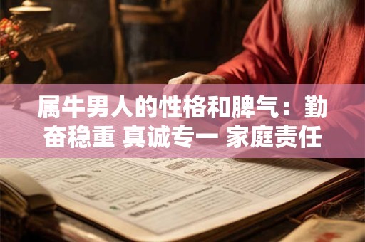 属牛男人的性格和脾气：勤奋稳重 真诚专一 家庭责任感十足