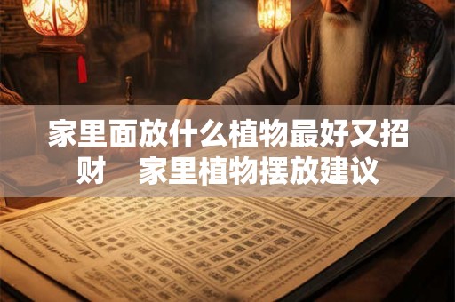 家里面放什么植物最好又招财    家里植物摆放建议