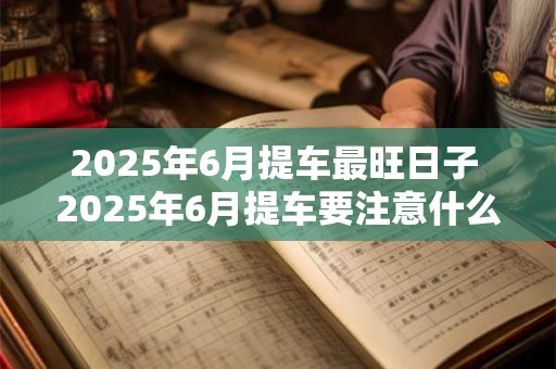 2025年6月提车最旺日子 2025年6月提车要注意什么